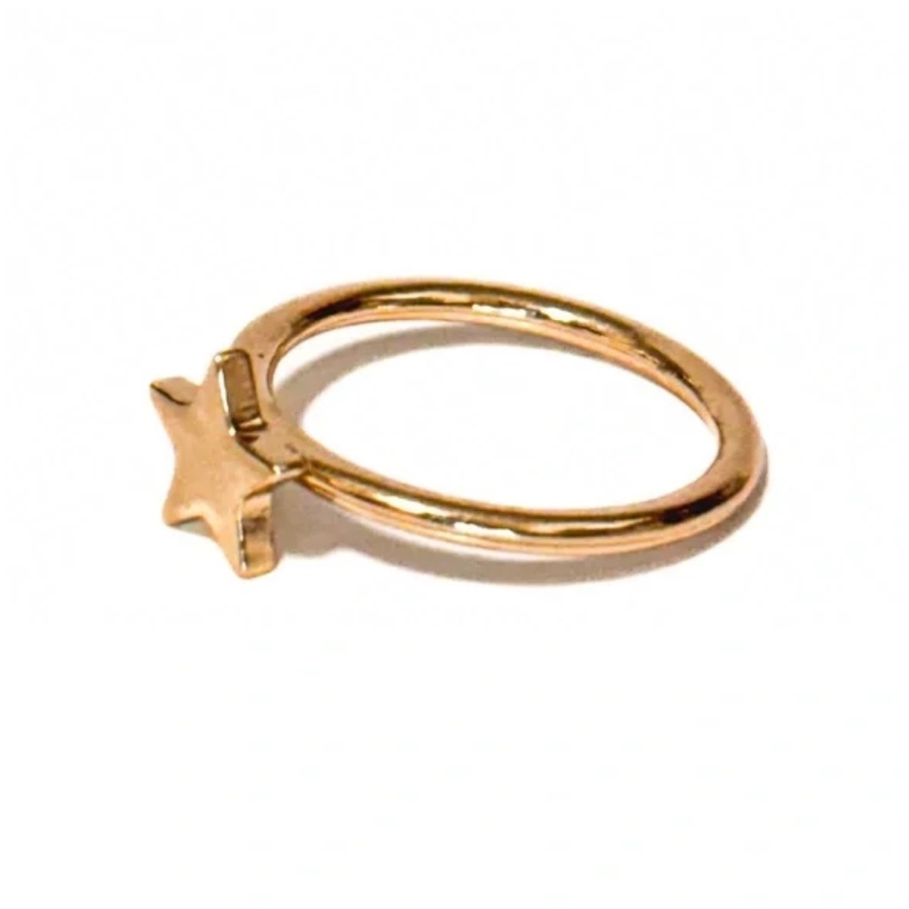 NEW - Trendy Dainty “Gold Star Ring” Celestial Boho Chic Band Size 8
